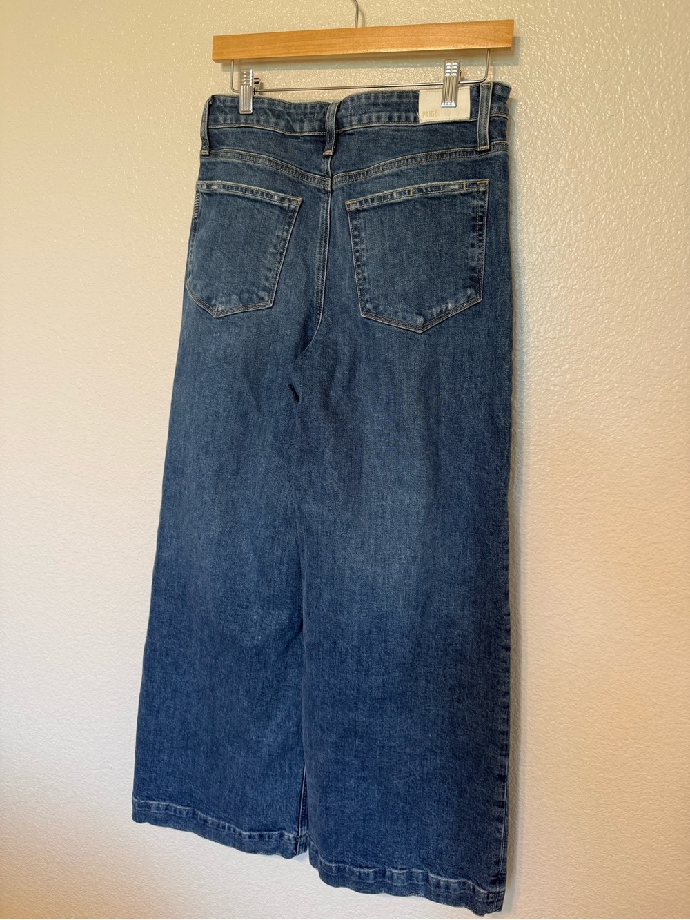 PAIGE Wide Leg High-Rise Blue Women's Jeans - Picture 6 of 13